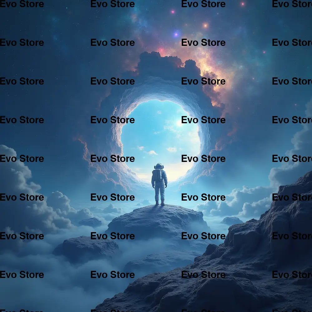 Cosmic Explorer Portal – Sci-Fi Astronaut Wall Art Poster / Canvas - evo-store